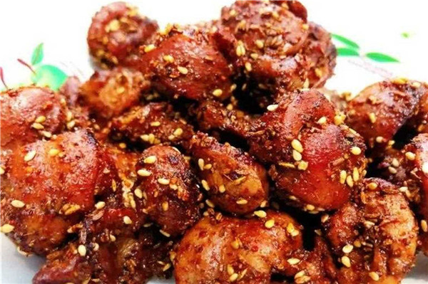 孜然炒鸡胗
